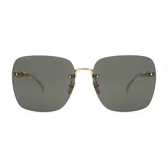 NEW GUCCI SUNGLASSES GOLD GREY WOMEN EYEWEAR GUCCI GG1923SA 001 Gucci GG1923SA Sunglasses main image 3
